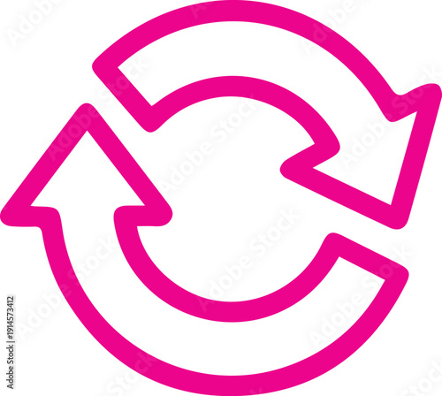 modern recycling symbol icon