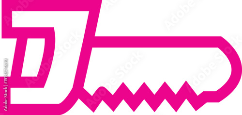 cutting saw vector icon