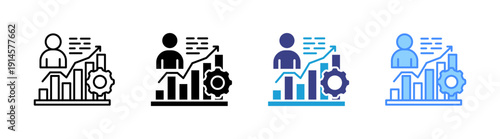 Self Development icon set multiple style collection