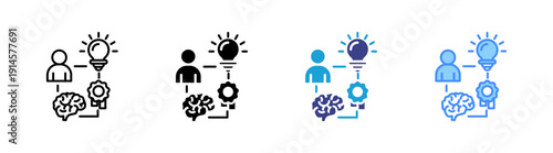 Intangible Asset icon set multiple style collection