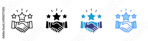 Goodwill  icon set multiple style collection