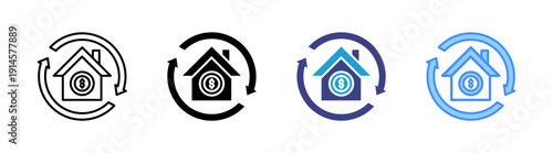 Sustainability icon set multiple style collection