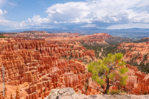 Brice Canyon and the surrounding landscape in Utah state.