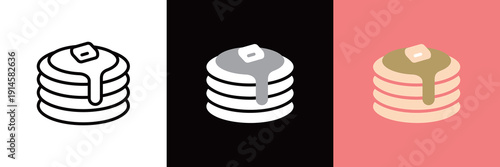 ホットケーキのアイコン