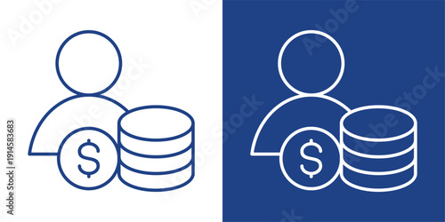 Capital Blue And White Icon Style Collection