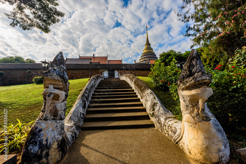 Landmark unseen travel to Wat Phra That Lampang Luang Temple. A landmark to visit in Lampang province, Northern of Thailand