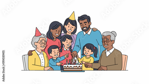 Multi-Generational Family Birthday Celebration