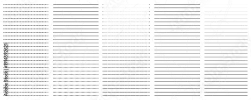 Set of dashed lines. Vector design elements. illustration.