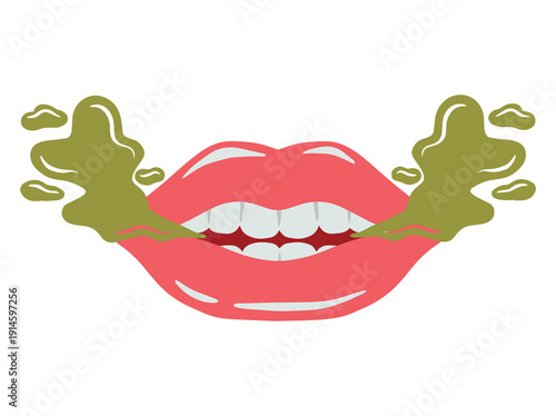 Mount Bad Breath Clip Art

