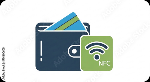 Digital wallet with nfc technology for contactless payment