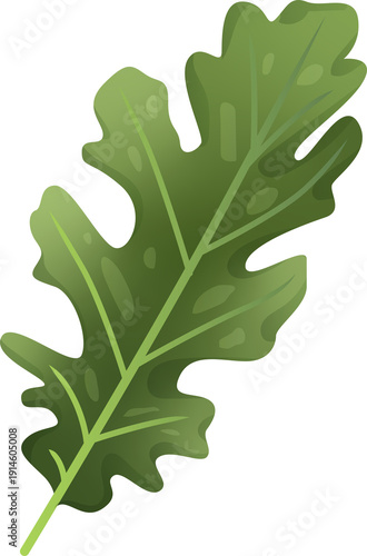 Green Leaf Isolated on Transparent Background PNG Decorative Summer Nature