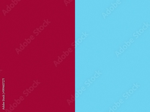 Tableau sur toile Minimalist background featuring split vertical panels of claret and sky blue