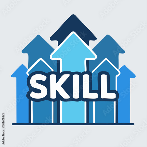 motivational, wonderfully upward‑driven professional development iconography simple, direct, and purpose‑built for training, coaching, or workplace‑learning contexts