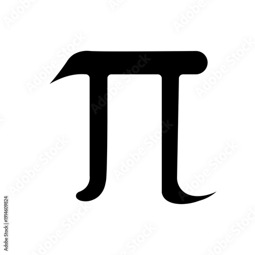 Pi Mathematical Constantl glyph icon