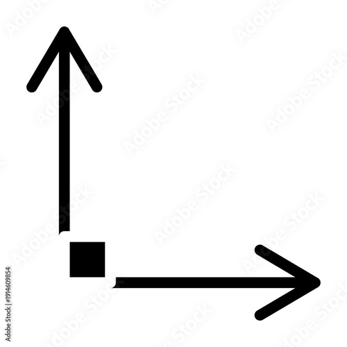 right angle glyph icon