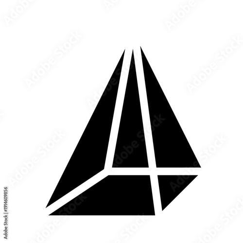 pyramid glyph icon