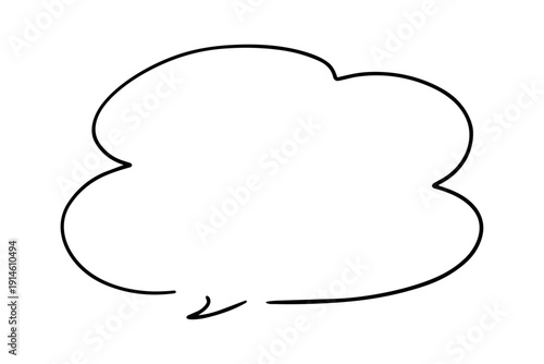 ペンの手書き吹き出し_黒