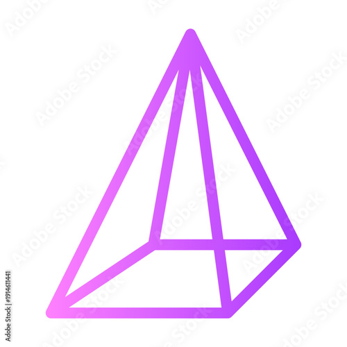 pyramid gradient icon
