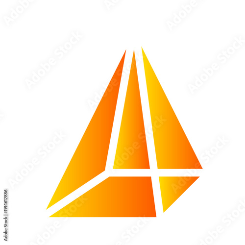 pyramid gradient icon