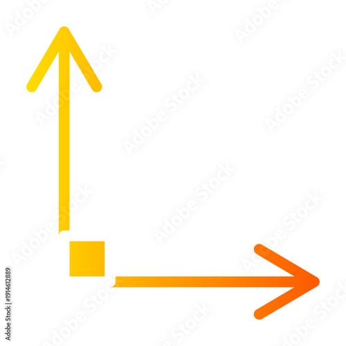 right angle gradient icon