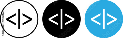 Coding symbols for web development and programming