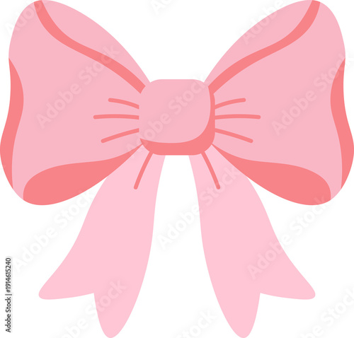 Illustration of pastel Bow vector shape