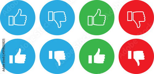 Like and Dislike Symbols