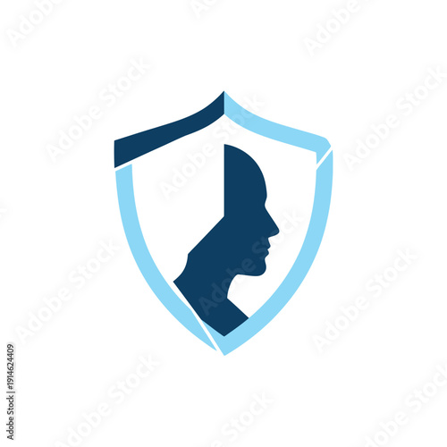 Shield with Human Profile Emblem