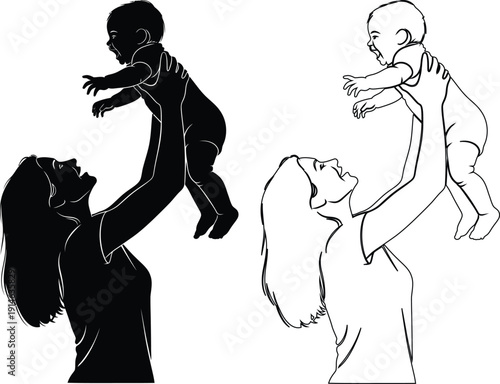 A scene depicting a child caught between two adults in a tense moment