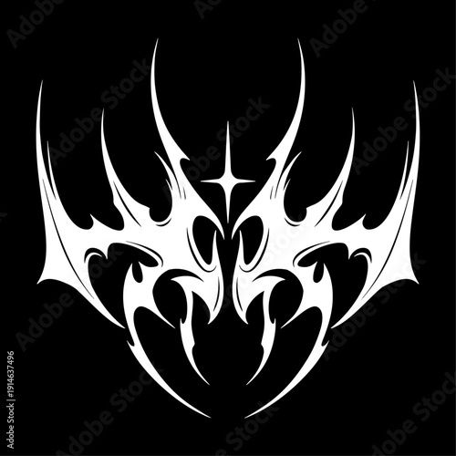 Tribal Vector Black and white 
