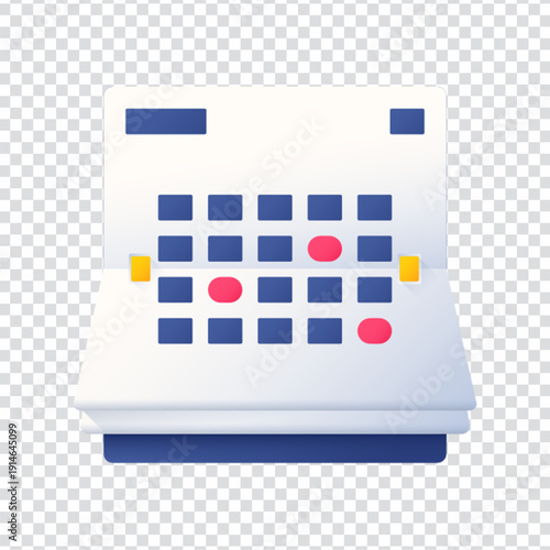 A monthly calendar vector design for scheduling and planning concepts