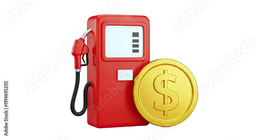 Gas Pump and Gold Coin Icon