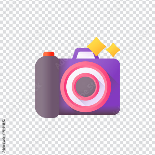 A classic camera vector design for photography and memory concepts