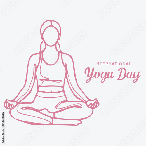 International Yoga Day illustration