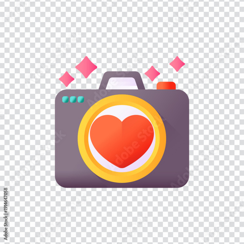 A classic camera vector design for photography and memory concepts