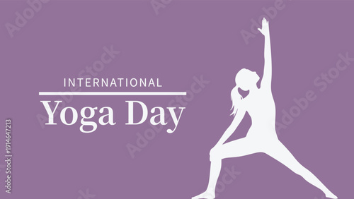 International Yoga Day silhouette