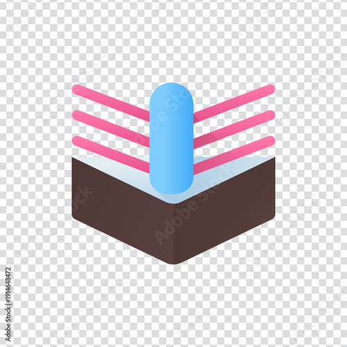 Boxing gloves vector design for sports and fitness concepts