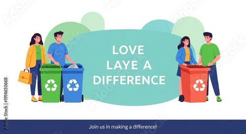 People recycling making a difference eco friendly living sustainability environmental awareness recycling bins eco friendly habits green living community service