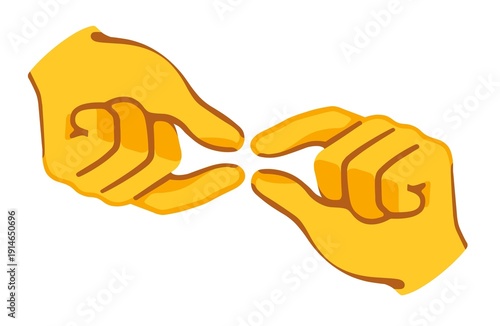Minimalist Pinching Hands Illustration