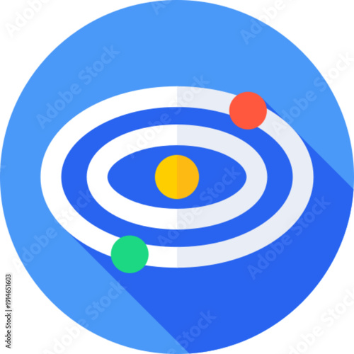 The solar system with planets for astronomy concepts