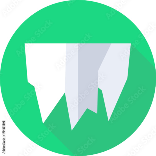 A stalactite formation for cave and geology concepts