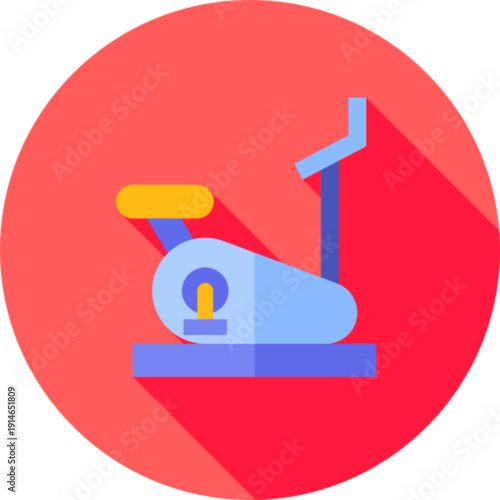 A stationary exercise bicycle for fitness concepts