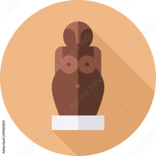 A small statuette or figurine for art concepts