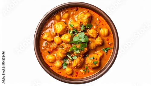 chickpea curry isolated on white background, chickpeas curry png transparent background