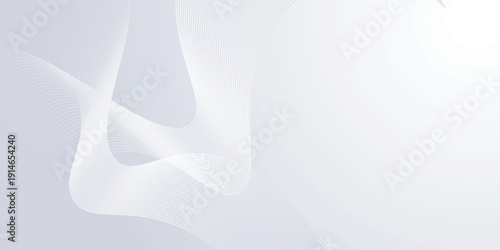 Abstract background with soft white and light gray colors, featuring a subtle wave pattern. The background is minimalist and elegant. Gradient wave background vector. Light background.