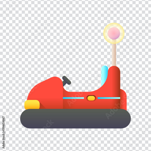 A vector illustration of a car bumper for automotive and repair concepts
