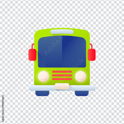 A sleek and modern bus design vector graphic for transportation concepts