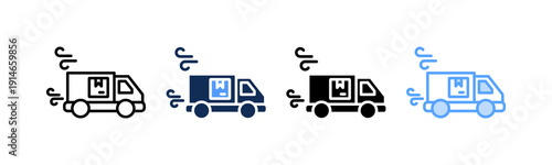 Express Shipping Icon Multiple Style