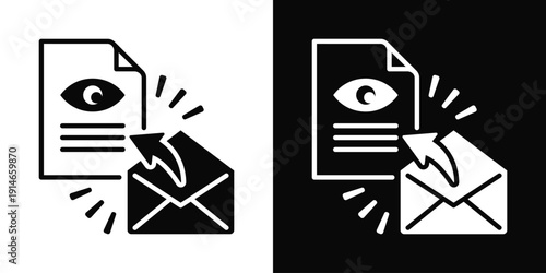 Whistleblower Icon White And Black Background Style