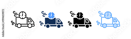 Fast Delivery Icon Multiple Style